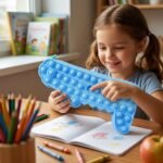Cartoon Crocodile Shape Pop It Pencil Pouch (1 Pc) - Image 7