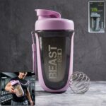 Premium Leak Proof Gym Shaker Bottle, fit fusion, 500 ML Approx