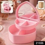 Multipurpose Makeup Storage Box with Mirror (1 Pc) - Image 2