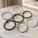 Soft Elastic Hair Rubber Bands Set (32 Pc Mix Color) - Image 7