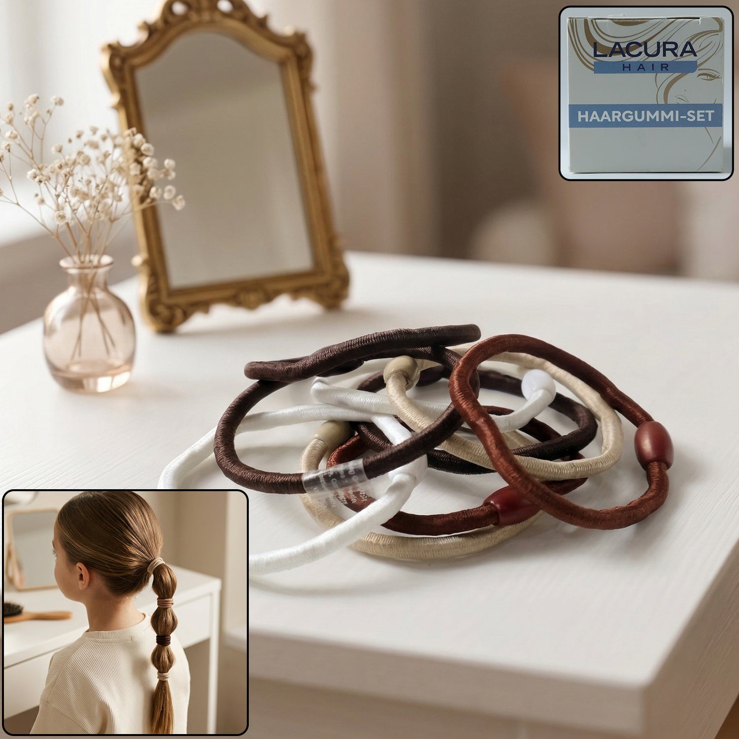 HighElasticHairBands-WOSKU-01.jpg Soft Elastic Hair Rubber Bands Set (32 Pc Mix Color) - Image 1