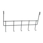Premium Over The Door Metal 5 Hook Rack 1 Pc - Image 4