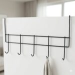 Premium Over The Door Metal 5 Hook Rack 1 Pc - Image 5