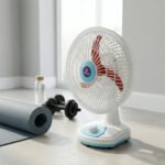 OMEGA 12V Rechargeable Table Fan with LED Light (1 Pc) - Image 7