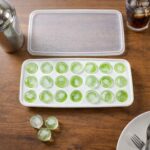 21 Grid Plastic Round Pop Ice Cube Tray with Lid (1 Pc) - Image 5