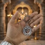 Premium Metal Round Jay Shree Krishna Keychain 1 Pc - Image 4