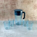 Multipurpose Plastic Water Juice Serving Jug with 4 Drinking Glasses Set (1 Set) - Image 7