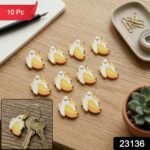 Cute Cartoon Banana Bag Charm Keychain Set (10 Pc) - Image 2