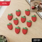 Strawberry Design Bag Charm Keychain Set (10 Pc) - Image 2