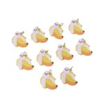 Cute Cartoon Banana Bag Charm Keychain Set (10 Pc) - Image 4