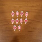 Hot Air Balloon Bag Charm Keychain Set (10 Pc) - Image 8