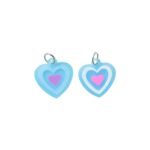 Cute Heart Shape Bag Charm Keychain Set (10 Pc) - Image 4
