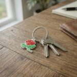 Rose Flower Design Bag Charm Keychain Set (10 Pc) - Image 5