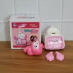 Cute Cartoon Bunny Car Style Pink Table Alarm Clock (1 Pc) - Image 8