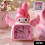 Cute Cartoon Bunny Car Style Pink Table Alarm Clock (1 Pc) - Image 2