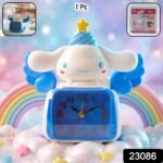 Cute Cartoon Bunny Angel Car Style Table Alarm Clock (1 Pc) - Image 2