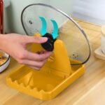 Multipurpose Kitchen Lid & Spoon Holder Stand (1 Pc) - Image 3