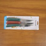 Multipurpose Stainless Steel Fruit Knife Set of 3 - Image 8