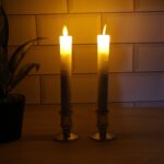 Set of 2 LED Flameless Taper Candles - Image 3