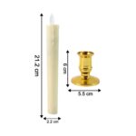 Set of 2 LED Flameless Taper Candles - Image 7