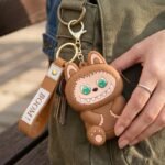 Cute Cartoon Character Mini Silicone Pouch Keychain with Strap (1 Pc) - Image 5