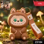 Cute Cartoon Character Mini Silicone Pouch Keychain with Strap (1 Pc) - Image 2
