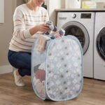 Foldable Mesh Laundry Bag Hamper (1 Pc, 36x36x56 Cm) - Image 4