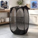 Foldable Mesh Laundry Bag Hamper (1 Pc, 61x35x35 Cm)