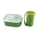 Multi-Functional 1 Set Leakproof Lunch Box with Cutlery & Tumbler - Image 4