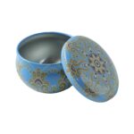 Premium Decorative Mandala Printed Metal Candle Container (1 Pc) - Image 5