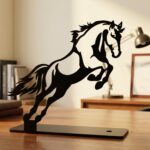 Premium Metal Horse Sculpture Table Décor (1 Pc) - Image 5
