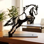 Premium Metal Horse Sculpture Table Décor (1 Pc) - Image 3