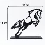 Premium Metal Horse Sculpture Table Décor (1 Pc) - Image 6