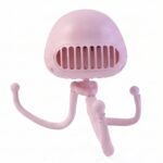 Handheld Mini Fan with LED Star Projector Flexible Tripod Stand (1 Pc) - Image 5