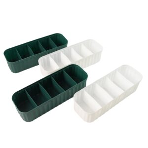5 Compartments Socks / Handkerchief / Underwear Storage Boxes, Socks tray (pack of 4) - Image 5