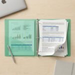 A4 Size Transparent Ring Binder File Folder for Documents Office School Use (1 Pc)