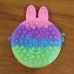 Cute Caterpillar Shape Pop It Silicone Pencil Pouch (1 Pc) - Image 9