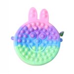 Cute Caterpillar Shape Pop It Silicone Pencil Pouch (1 Pc) - Image 5