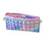 Multicolor Pop It Silicone Pencil Pouch for Kids (1 Pc, 21x10 Cm / Mix Color) - Image 4