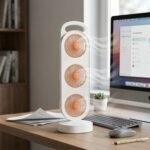 Portable 3 in 1 Design Triple Head Table Fan (1 Pc) - Image 9