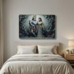 Divine Radha Krishna Flute Art Wall Frame (1 Pc, 45x30 Cm) - Image 3