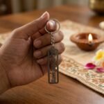 Premium Metal Jay Shri Krishna Engraved Keychain 1 Pc - Image 4