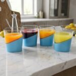 Prexo Stylish Grip Base Plastic Selo Glass (4 Pc, Set 300 ML Each) - Image 7