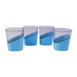 Prexo Stylish Grip Base Plastic Selo Glass (4 Pc, Set 300 ML Each) - Image 5