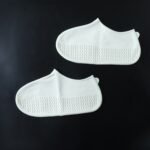 Waterproof Silicone Shoe Cover White Color (1 Pair, Medium Size) - Image 7