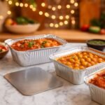 Freshee Aluminium Food Container with Lid — 450 ml — 10 Pc - Image 2