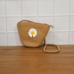 Stylish Jute Crossbody Sling Bag (1 Pc, 17x23 Cm) - Image 8
