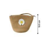 Stylish Jute Crossbody Sling Bag (1 Pc, 17x23 Cm) - Image 6