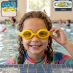 Kids Colorful Swimming Goggles with Anti-Leak Seal and Adjustable Strap – 1 Pc