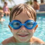 Kids Durable Swimming Goggles with Soft Cushion Seal and Adjustable Head Strap  – 1 Pc - Image 3